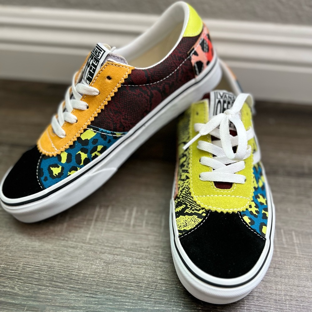 NEW Vans Sport (Patchwork) Leopard/Snake Men's 5.5 Women's 7